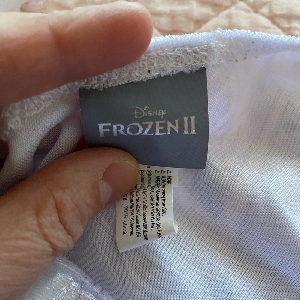 Elegant Blue and Silver Gown with Sheer Accents Elsa dress - Picture 5 of 6
